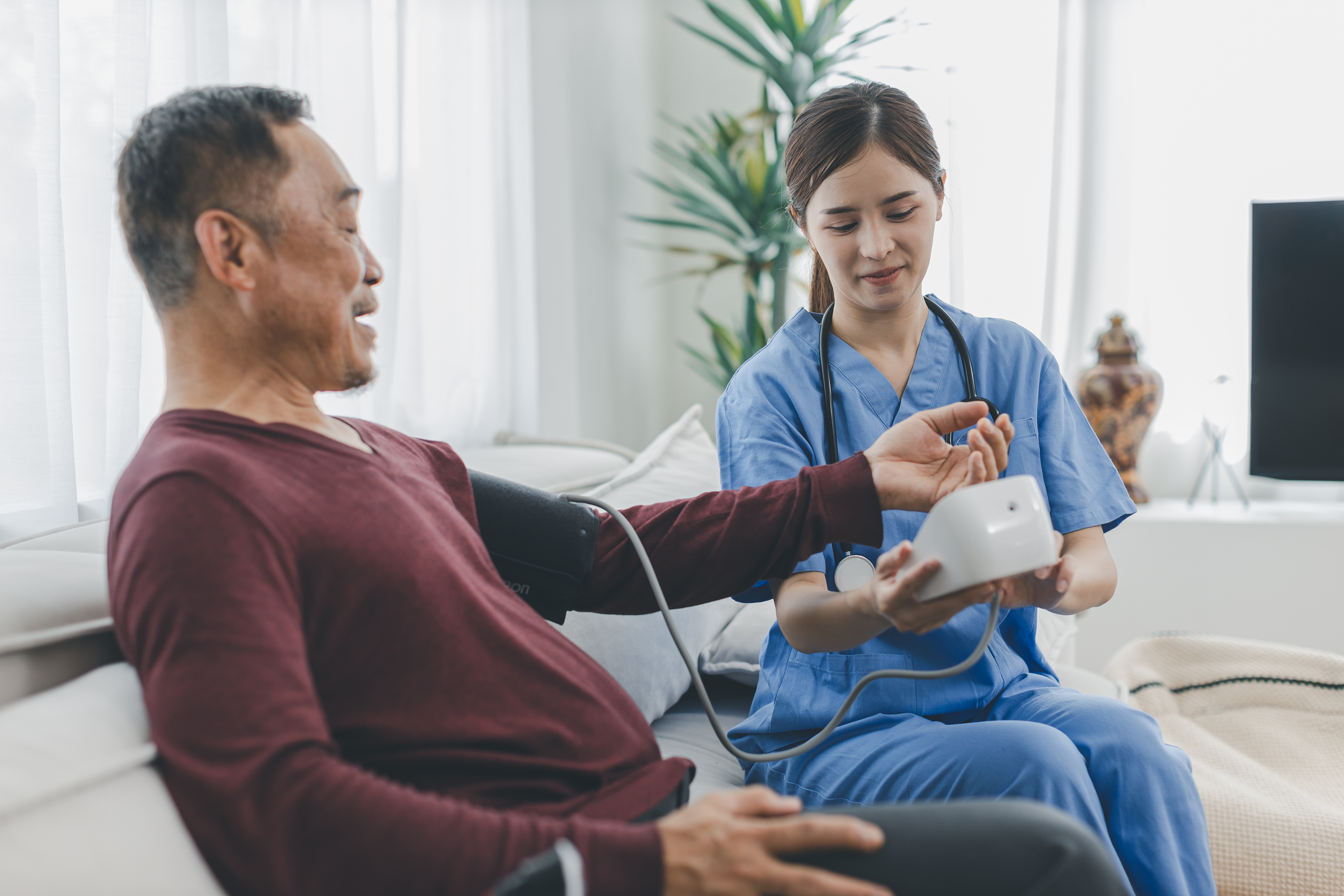 Hospice care team providing compassionate support